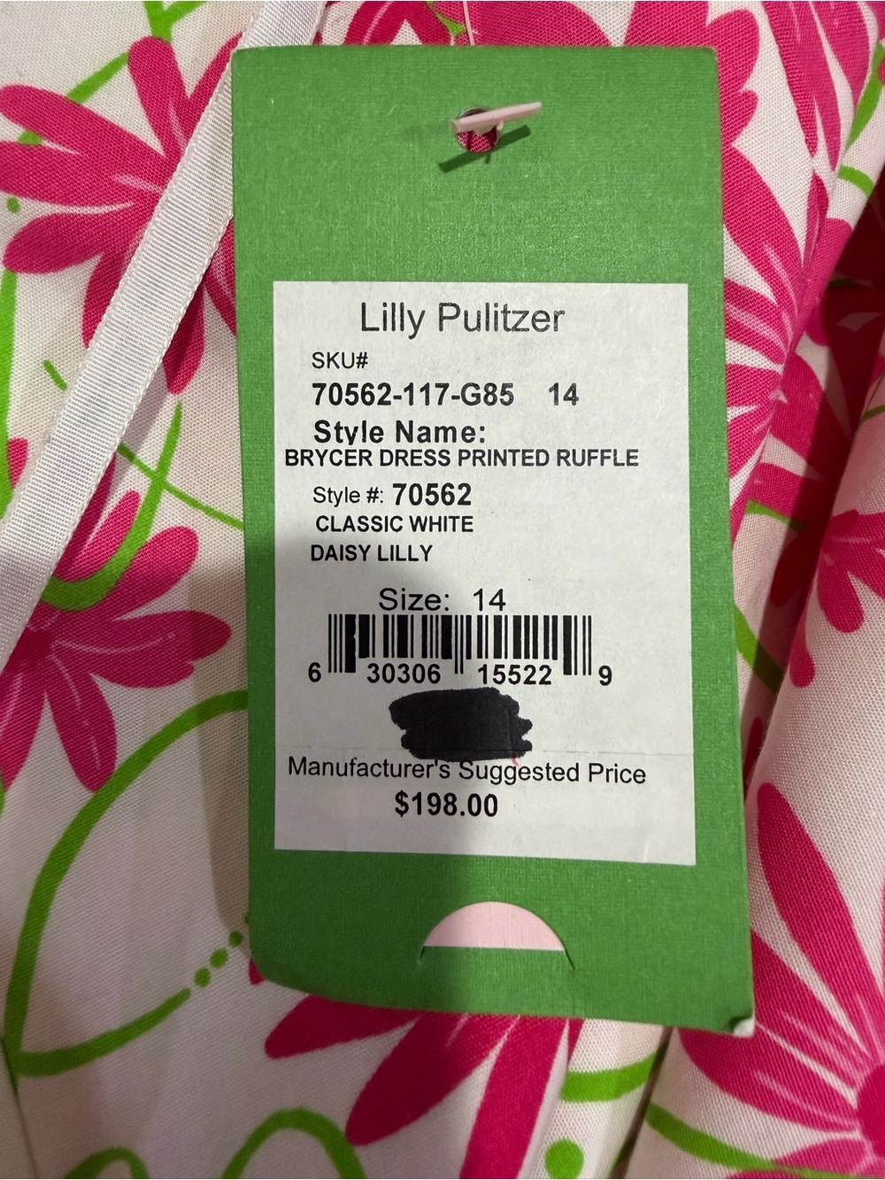 Lilly Pulitzer 🆕🆕 Brycer Daisy Lilly Printed Ruffle Dress Size 14 🆕🆕🆕 Floral - Picture 9 of 16